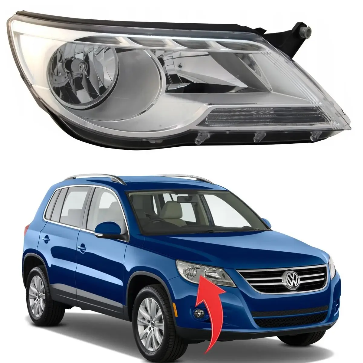 Volkswagen Tiguan 2008 Sağ Far İthal Marka 5N1941032R