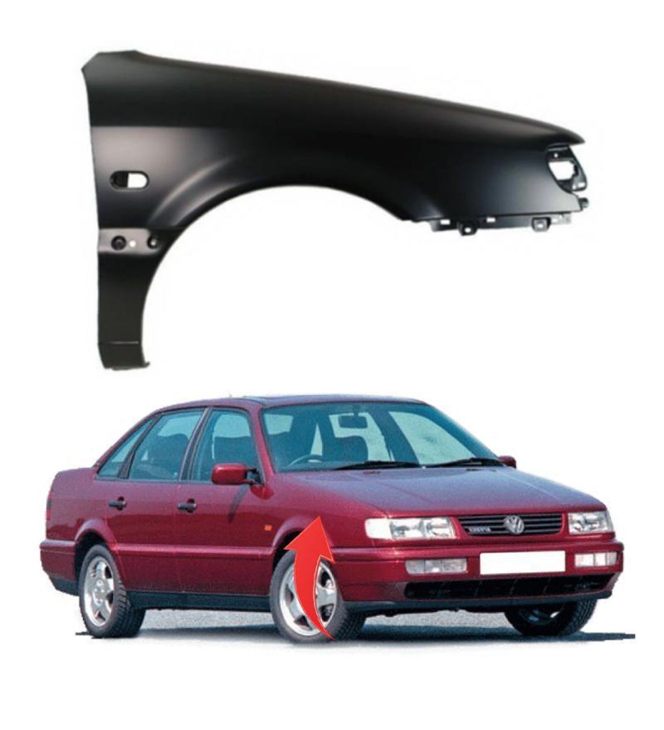 Volkswagen Passat B4 Sağ Ön Çamurluk 1993 Sonrası Wisco Marka  3A0821022A