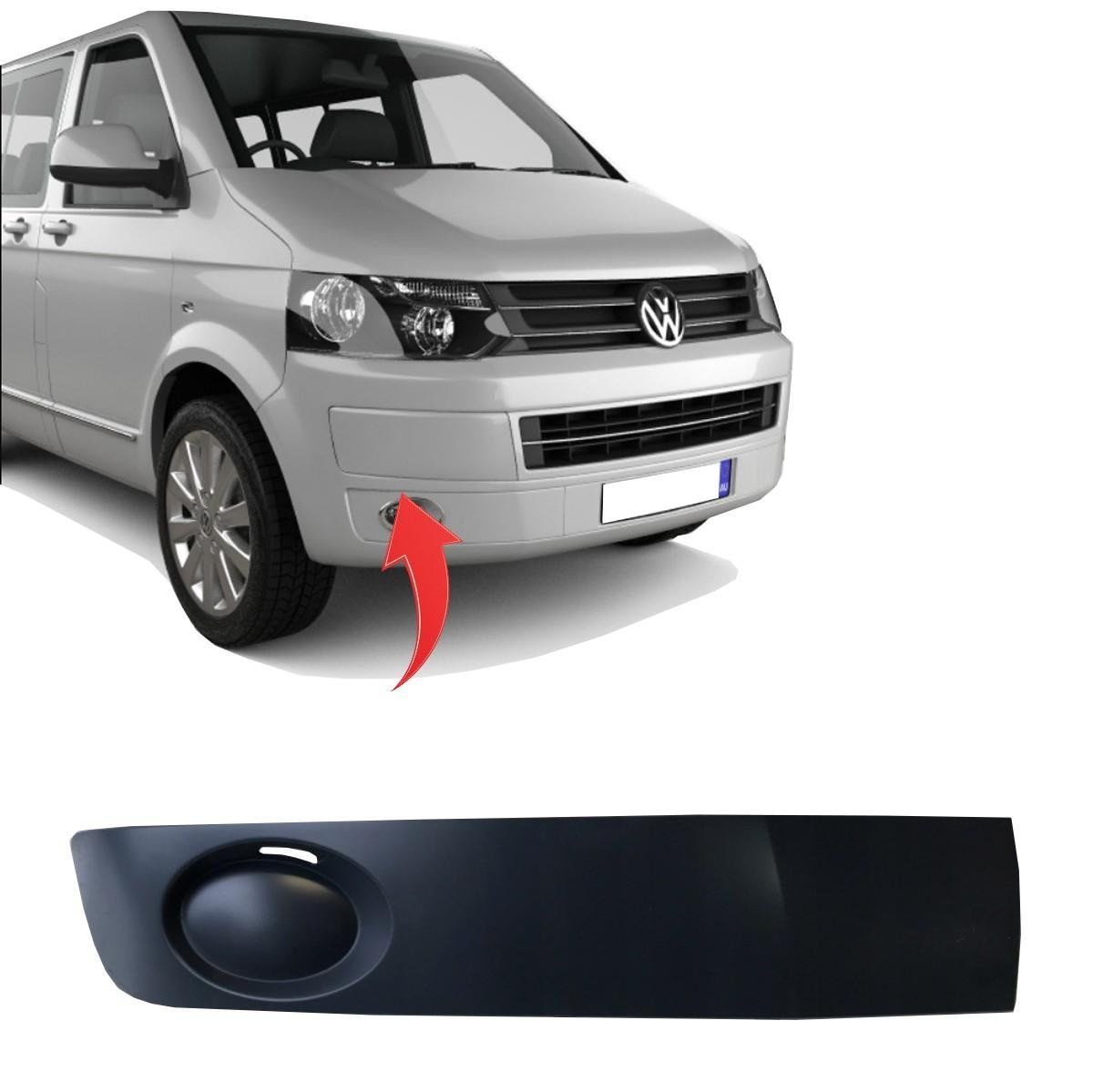 Volkswagen Transporter T6 Sağ Sis Kapagı Sissiz Boyanır Tip GKL Marka 7E5807490