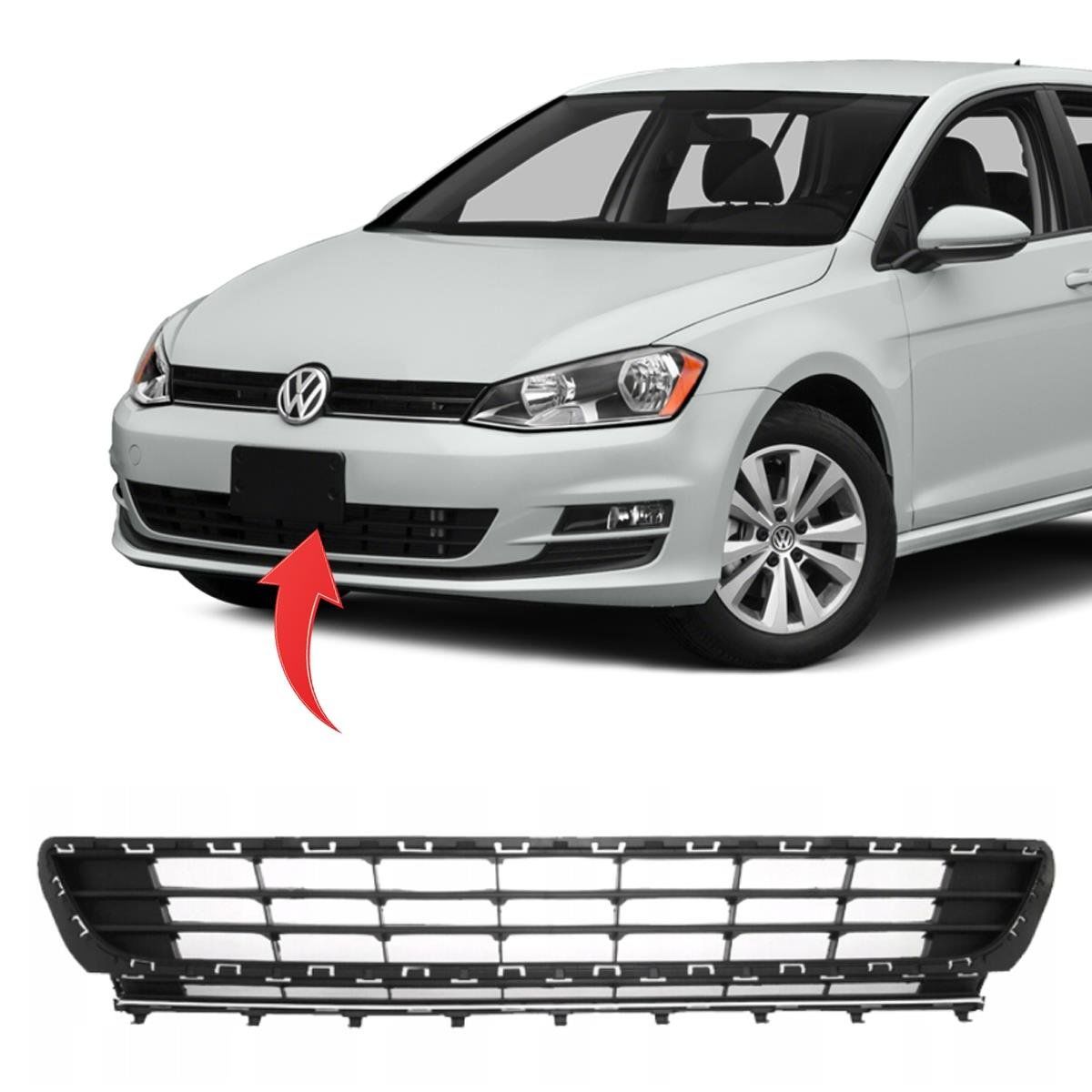 Volkswagen Golf 7 Orta Izgara Kromlu 2013-2016 İthal Marka 5G0853671
