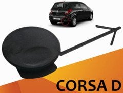Opel Corsa D Arka Tampon Çeki Demir Kapağı 222880