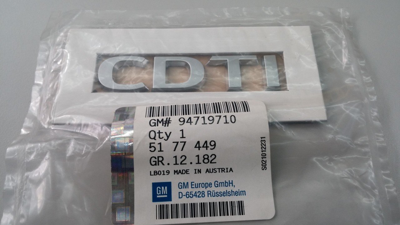 Opel Astra H Sedan Kasa CDTI Yazı Gm Orjinal