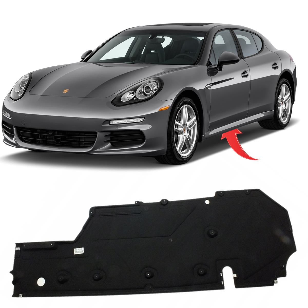 Porsche Panamera Alt Taban Muhafaza Sol 2014-2016 GKL Marka 97050412121