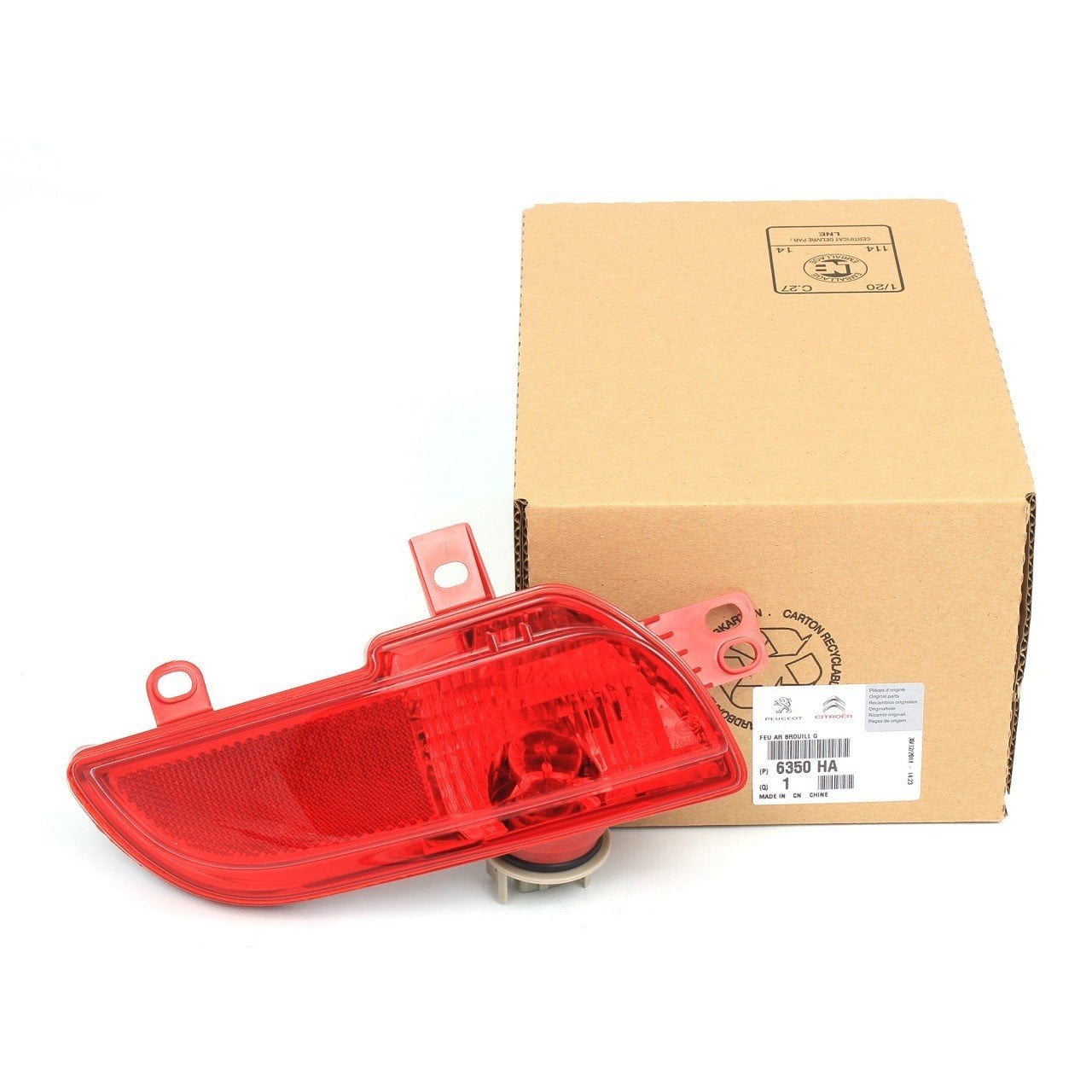 Peugeot 206+ Arka Tampon Sol Reflektörü Orjinal Psa Marka 6350ha