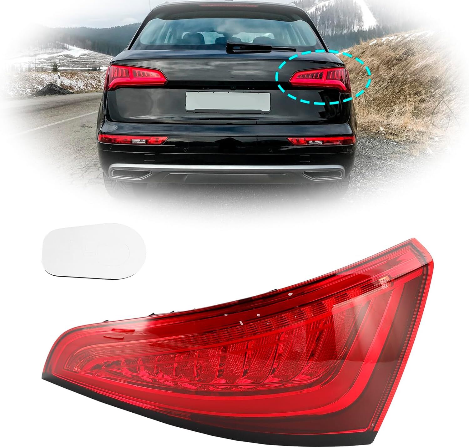 Audi Q5 Sağ Dış Stop Lambası 2012 / 2017 Model Gkl Marka 8R0945094C