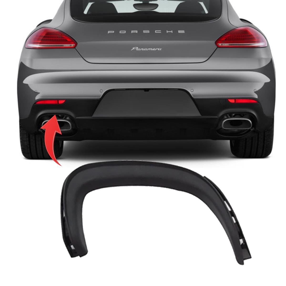 Porsche Panamera Sol Egzoz Çerçevesi 2014-2016 GKL Marka 97050535100