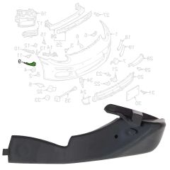 Porsche Panamera Ön Tampon Braketi Sağ 2014-2016 GKL Marka 97050532800