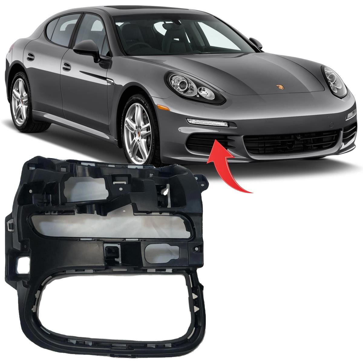 Porsche Panamera Sağ Ön Sıs Çerçevesi Izgara 2014-2016 GKL Marka 97050566400