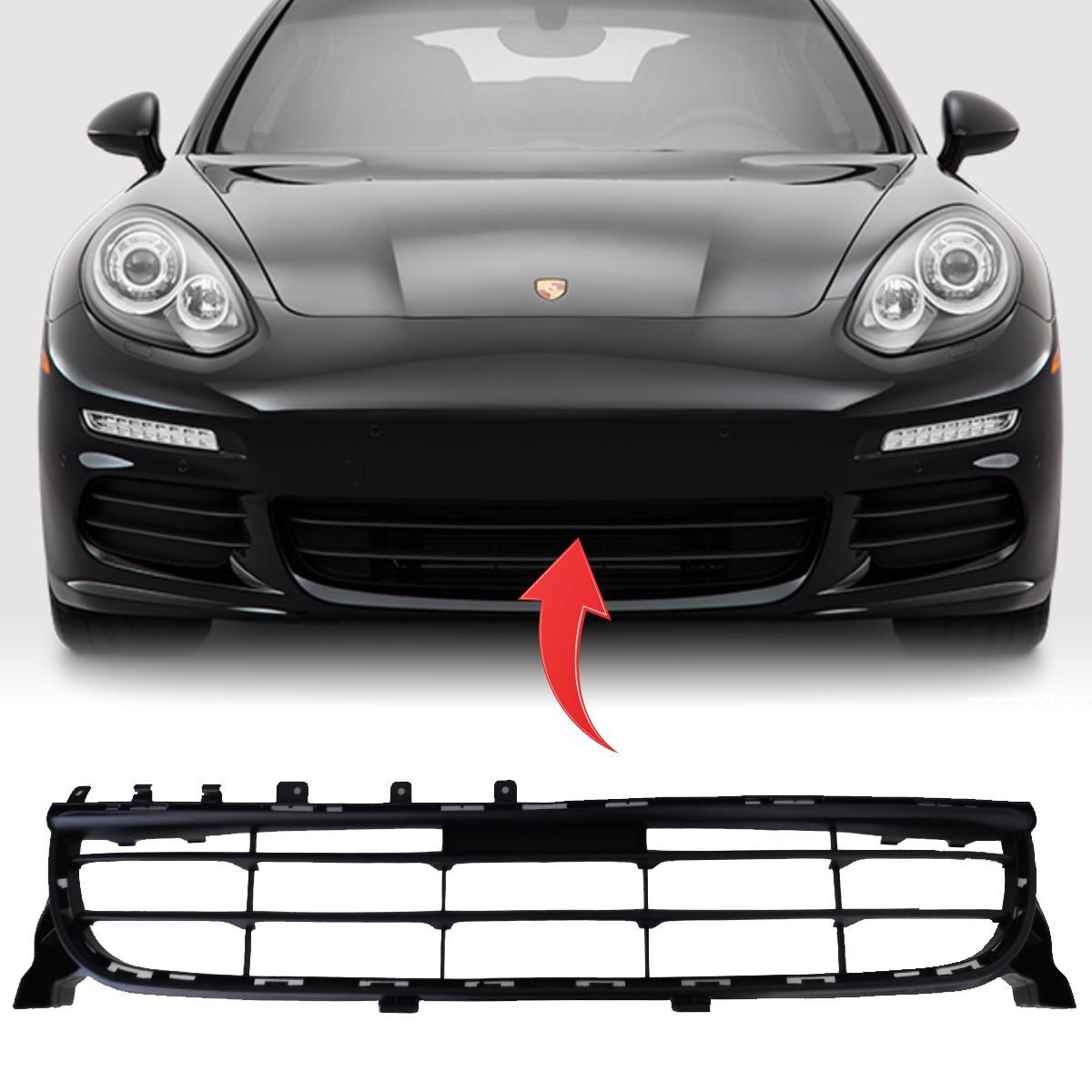 Porsche Panamera Ön Tampon Alt Orta Izgara 2014-2016 GKL Marka 97050554106