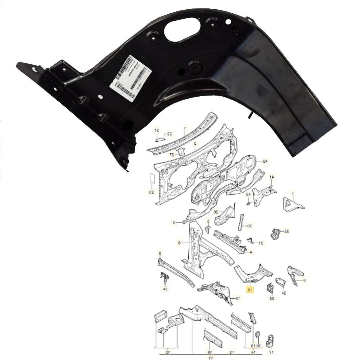 Porsche Cayenne Sağ Far Braketi Çamurluk 2011-2015 GKL Marka 95850107200