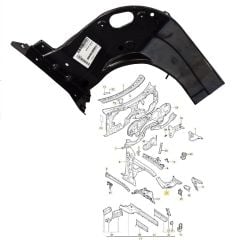 Porsche Cayenne Sağ Far Braketi Çamurluk 2011-2015 GKL Marka 95850107200