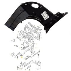 Porsche Cayenne Sol Far Braketi Çamurluk 2011-2015 GKL Marka 95850107100