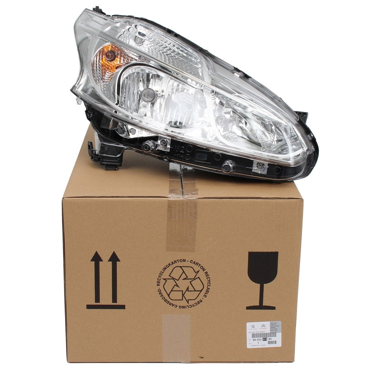 Peugeot 208 Sağ Far Orjinal Psa Marka 9802221280