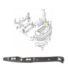 Volkswagen Transporter T5-T6 Sol Ön Tampon Braketi 2004-2014 GKL Marka 7H0807183A