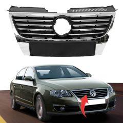 Volkswagen Passat B6 Ön Panjur Geniş Plakalık Sensörsüz Wisco Marka 3C0853651AH