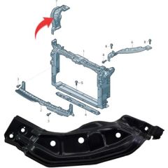 Volkswagen T-Cross Far Alt Braketi Sac Sağ 2019-2023 GKL Marka 2GM806930B