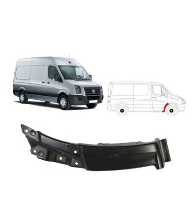 Volkswagen Crafter Sağ Çamurluk Alt Sacı 2006-2016 GKL Marka  2E0821102