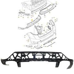 Porsche Cayenne Arka Tampon Spoyler İç Braketi 2011-2015 GKL Marka 95850552100
