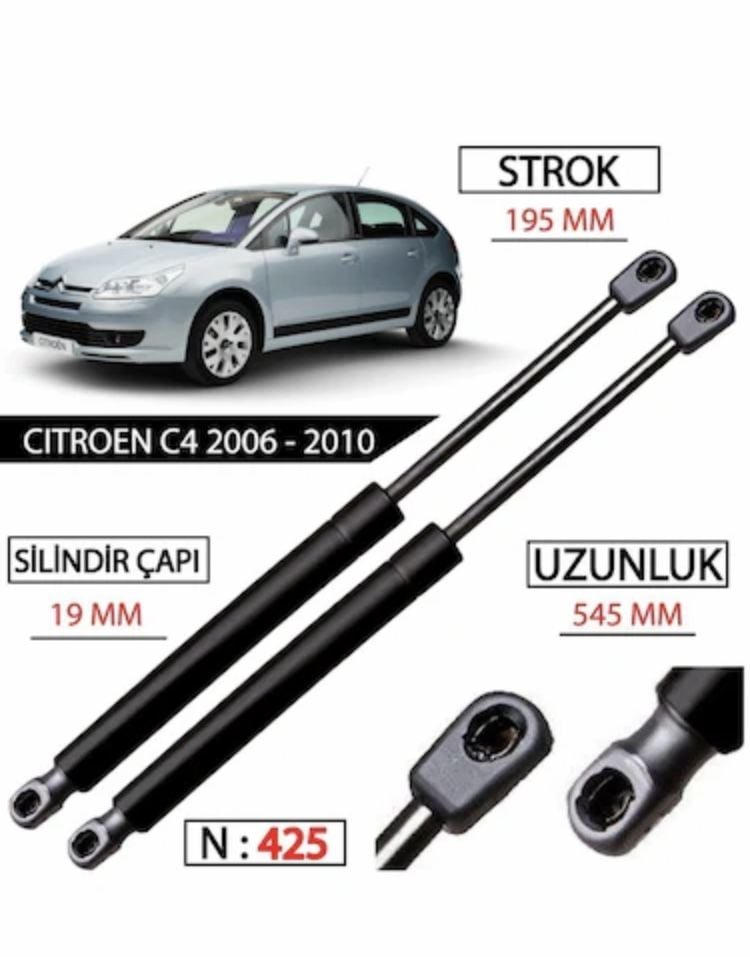 Citroen C4 Bagaj Amortisör Takımı 2004 - 2011 İthal Ürün 8731J8