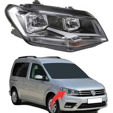 Volkswagen Caddy Sağ Far Komple 2015-2020 GKL Marka 2K1941006