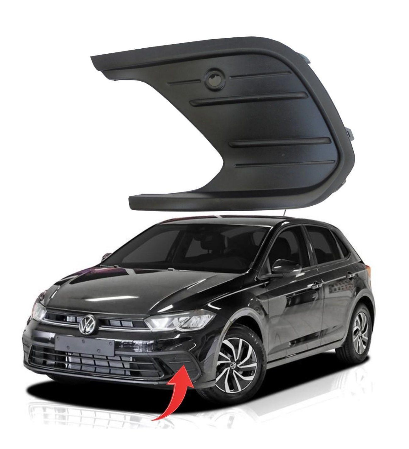 Volkswagen Polo Ön Tampon Kapağı Sol 2021 Sonrası GKL Marka 2G0853665K