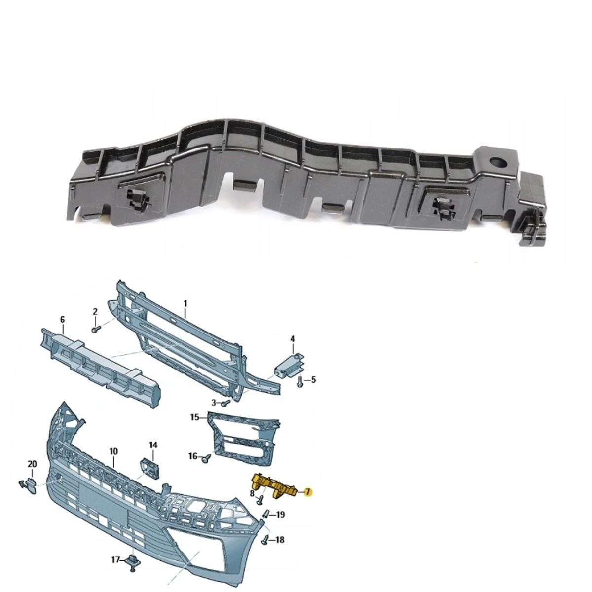 Volkswagen Crafter Sol Ön Tampon Braketi 2017 Sonrası Wisco Marka 7C0807177A