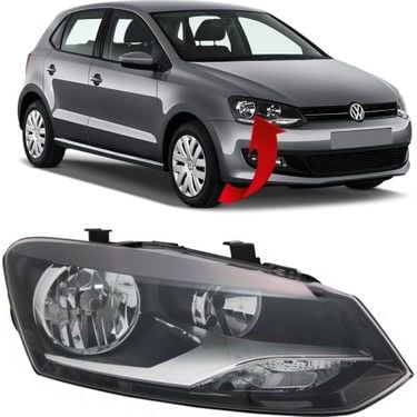Volkswagen Polo Sağ Far Komple İthal Marka  6R1941008E