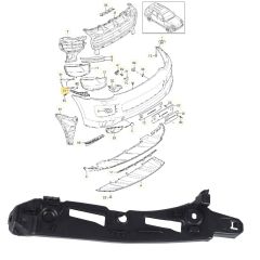 Porsche Cayenne Ön Tampon Braketi Sağ 2015-2018 GKL Marka  95850505001