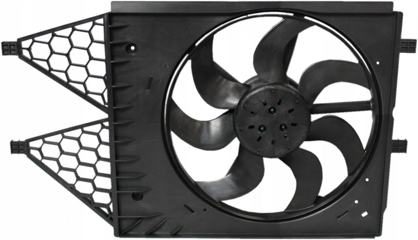 Skoda Roomster Fan Motoru Davlumbazlı 3 Pin 2009-Wisco Marka  6R0121207QS1